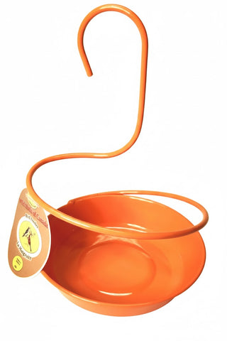Orange Oriole Metal Jelly Feeder