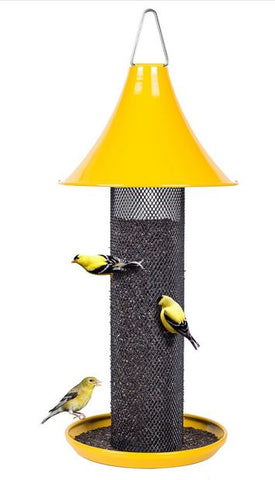 Yellow Finch Feeder-Yellow w/black tube