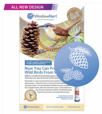 Window Alert Pine Cones