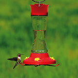 16 oz Glass Hummingbird Feeder